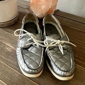 Gold Sperry Top Siders